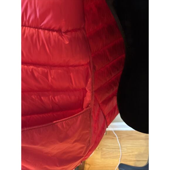 Martha Stewart Puffer Jacket Vest Women Sz 1X RED Down zip Short Sleeve New - Picture 10 of 14